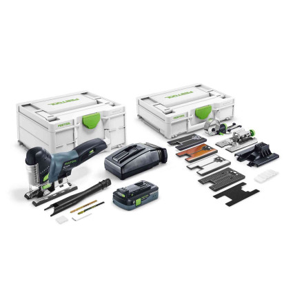 Akumulatoru figūzāģis CARVEX PSC 420 HPC 4,0 EBI-Set, Festool