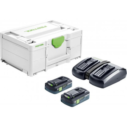 Energoapgādes  komplekts SYS 18V 2x4,0/TCL 6 DUO, Festool