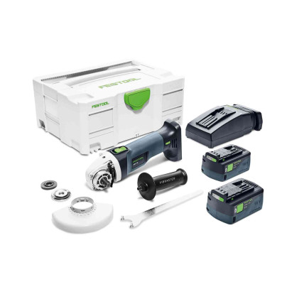 Akumulatoru leņķa slīpmašīna AGC 18-125 5,0 EBI-Plus, Festool