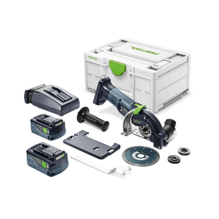 Akumulatoru brīvroku zāģēšanas sistēma DSC-AGC 18-125 FH 5,2 EBI-Plus, Festool