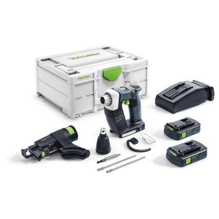 Akumulatoru rīģipša skrūvgriezis DURADRIVE DWC 18-2500 C 3,1-Plus, Festool