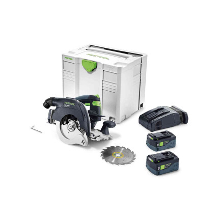 Akumulatoru ripzāģis HKC 55 5,0 EBI-Plus-SCA, Festool