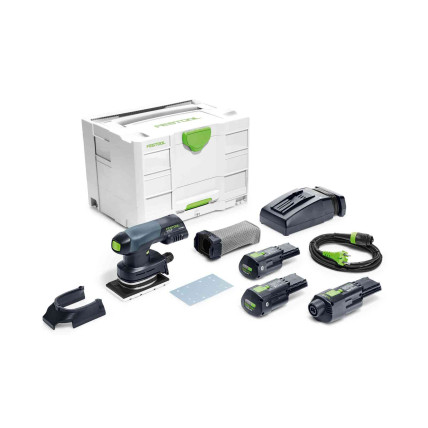 Akumulatoru orbitālā slīpmašīna RTSC 400 Li 3,0 I-Set, Festool