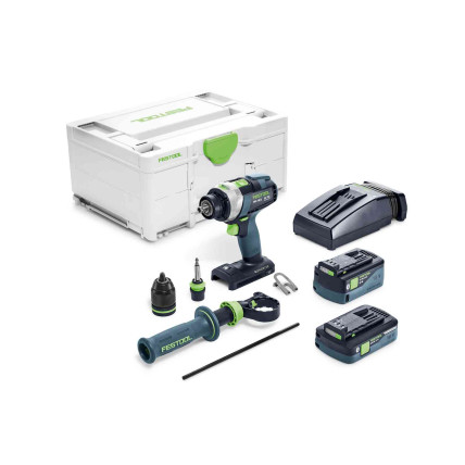 Akumulatoru triecienurbjmašīna QUADRIVE TPC 18/4 5,2/4,0 I-Plus, Festool