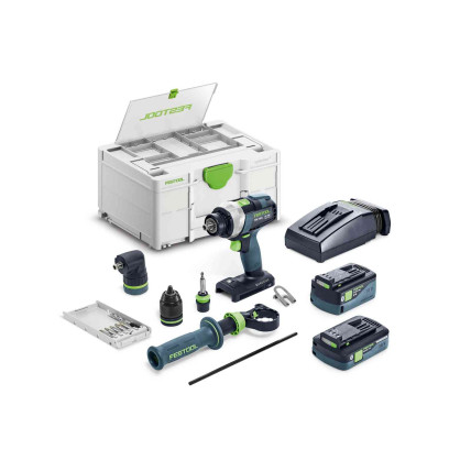  Akumulatora urbjmašīna QUADRIVE TDC 18/4 5,0/4,0 I-Set, Festool